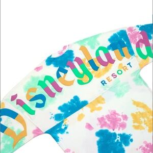 55. Disneyland Tie-Dye Spirit Jersey Adult LARGE PTP:24”/LENGTH:29”